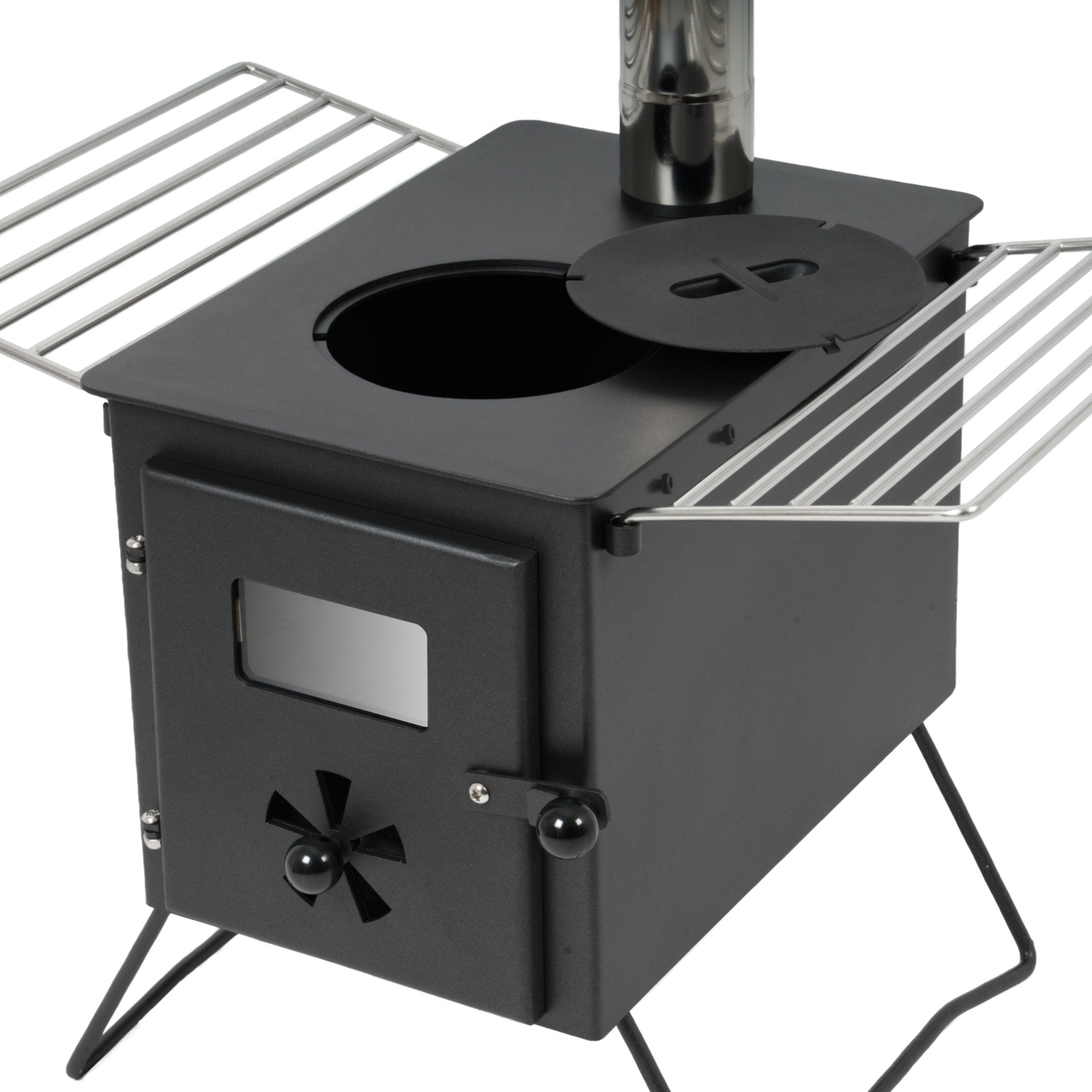 Poêle de tente, 54,5 x 38,5 x 259,5 cm