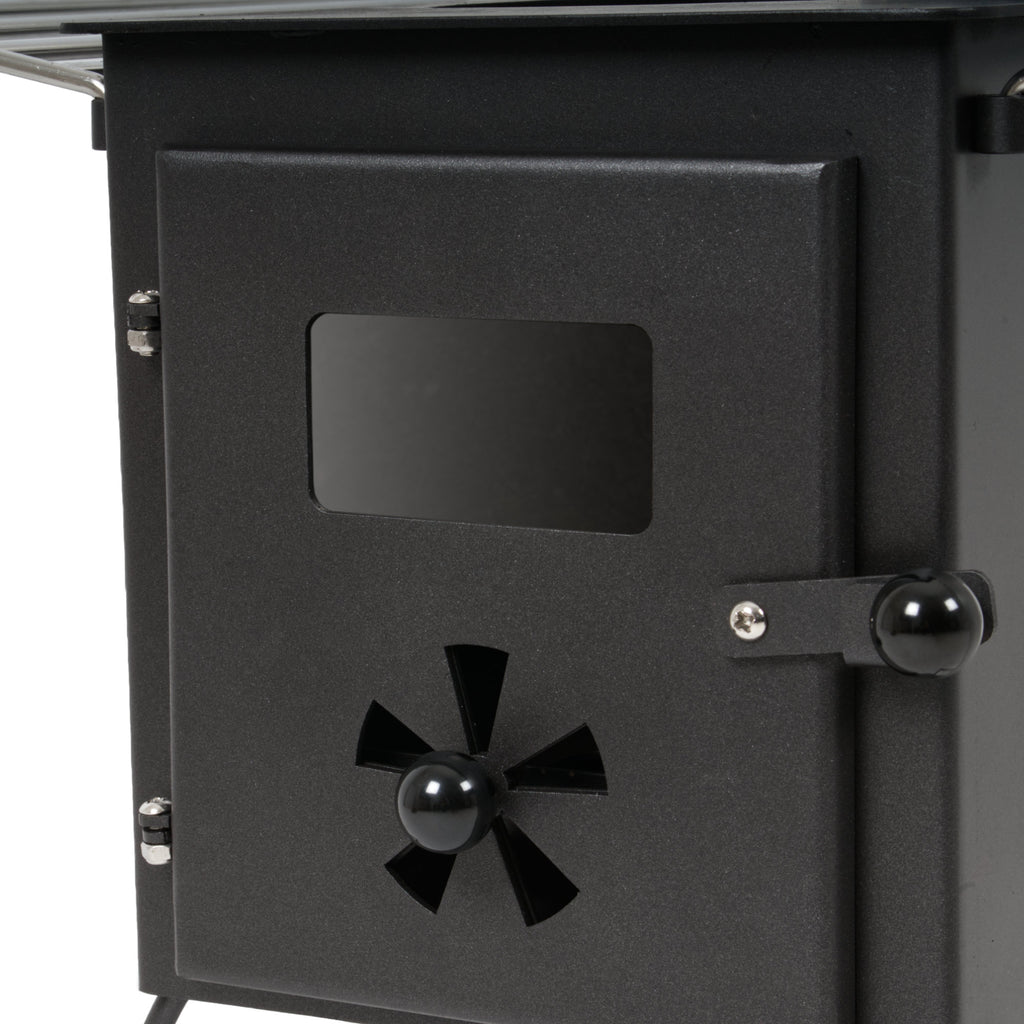 Poêle de tente, 54,5 x 38,5 x 259,5 cm