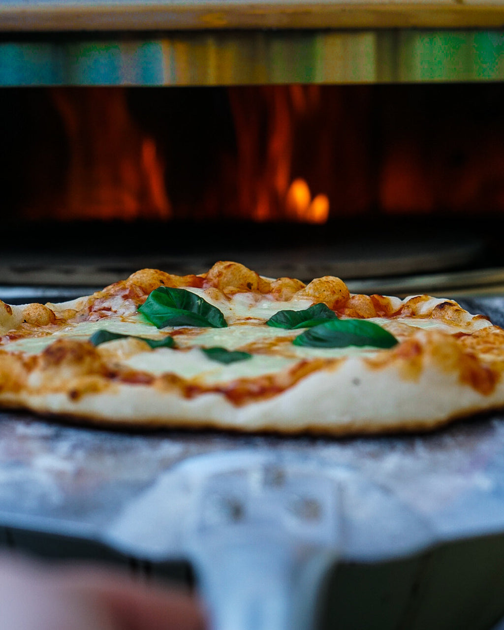 Ensemble d'anneaux à pizza avec brochette pour barbecue à charbon de bois de Ø 57 cm