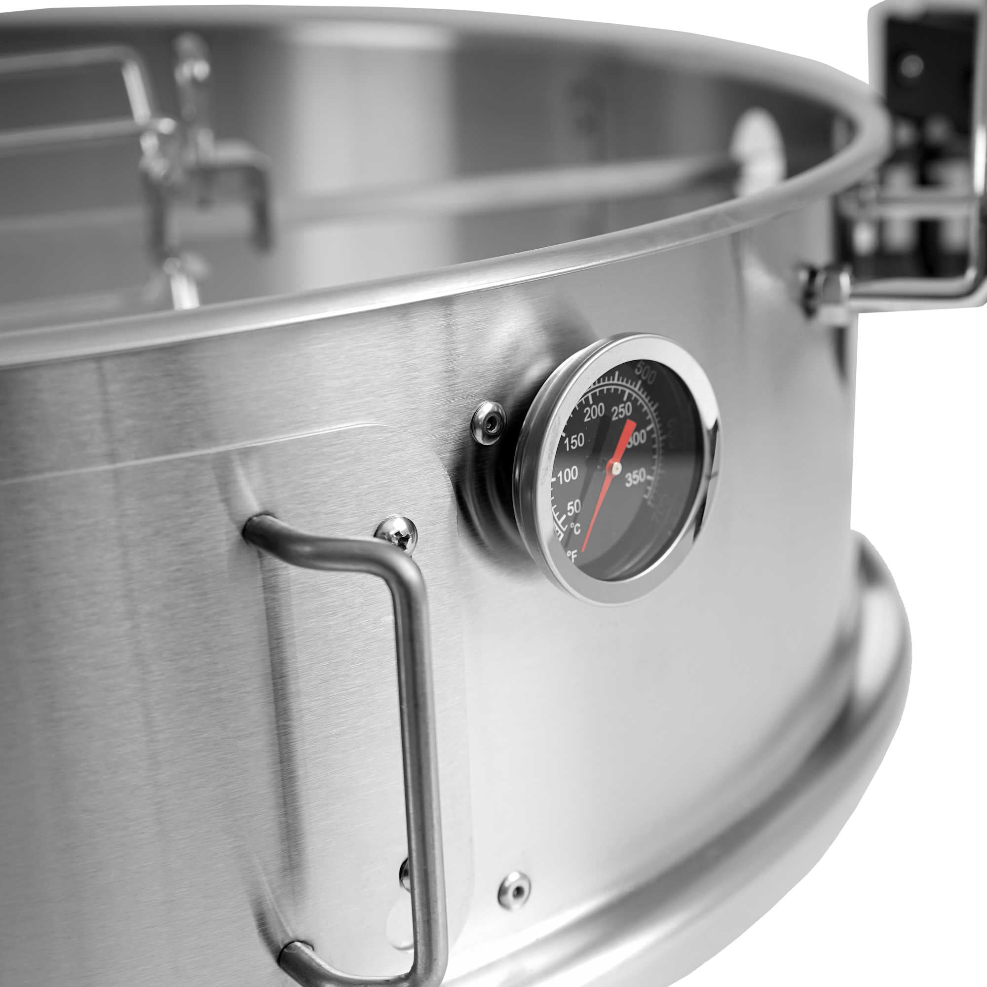 Ensemble d'anneaux à pizza avec brochette pour barbecue à charbon de bois de Ø 57 cm