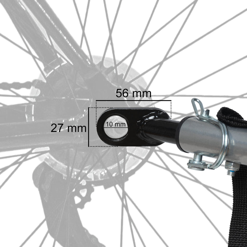 2-in-1 bicycle trailer, trailer with jogging function