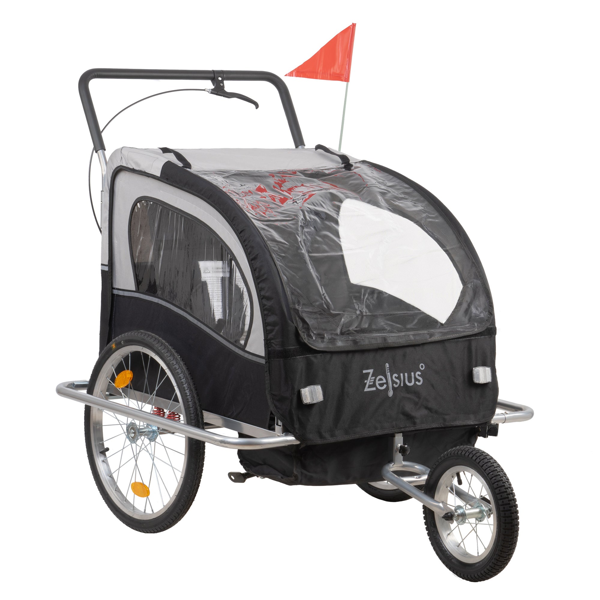 Fahrradanhänger 2in1, Anhänger mit Joggerfunktion