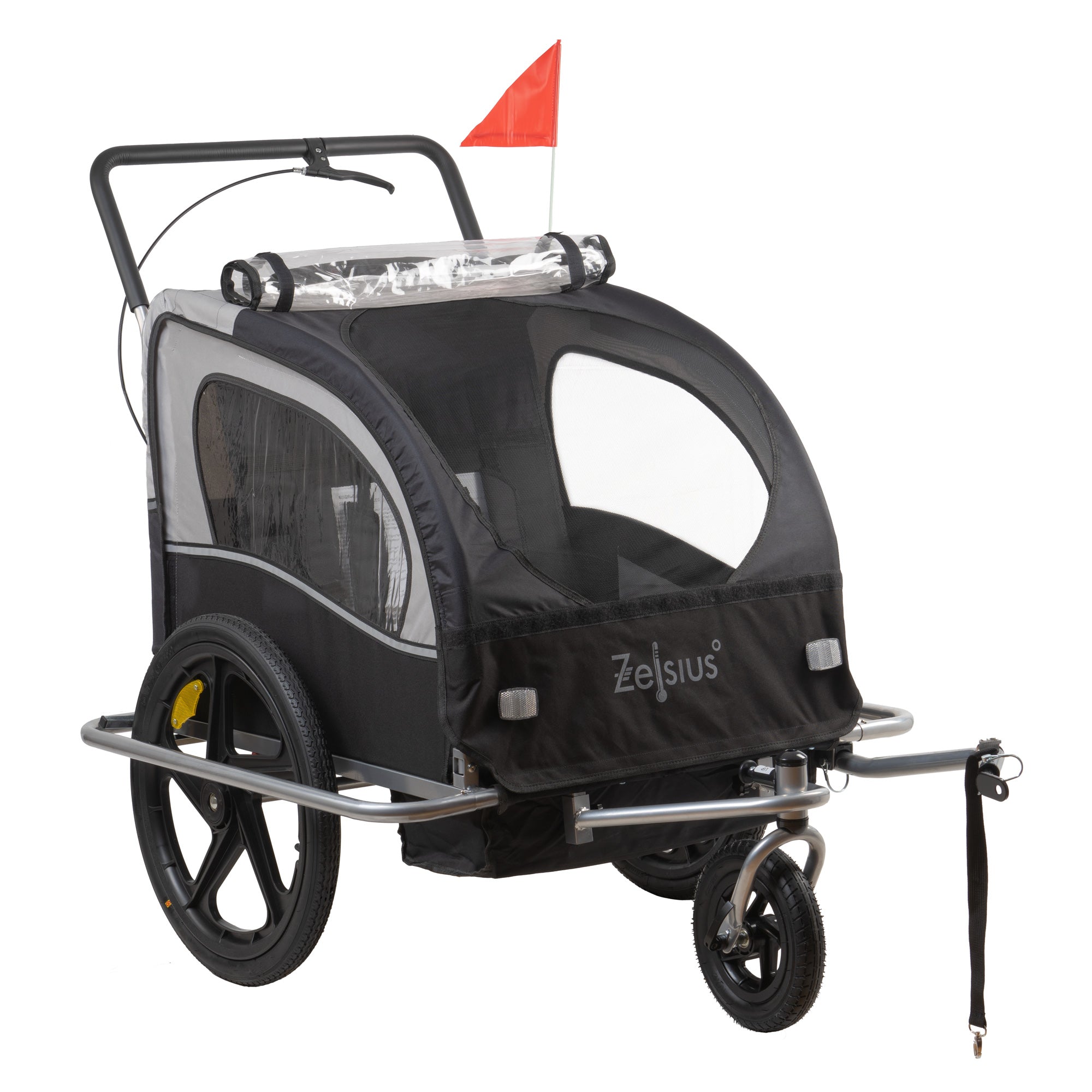 Remorque vélo 2 en 1, remorque avec fonction jogging