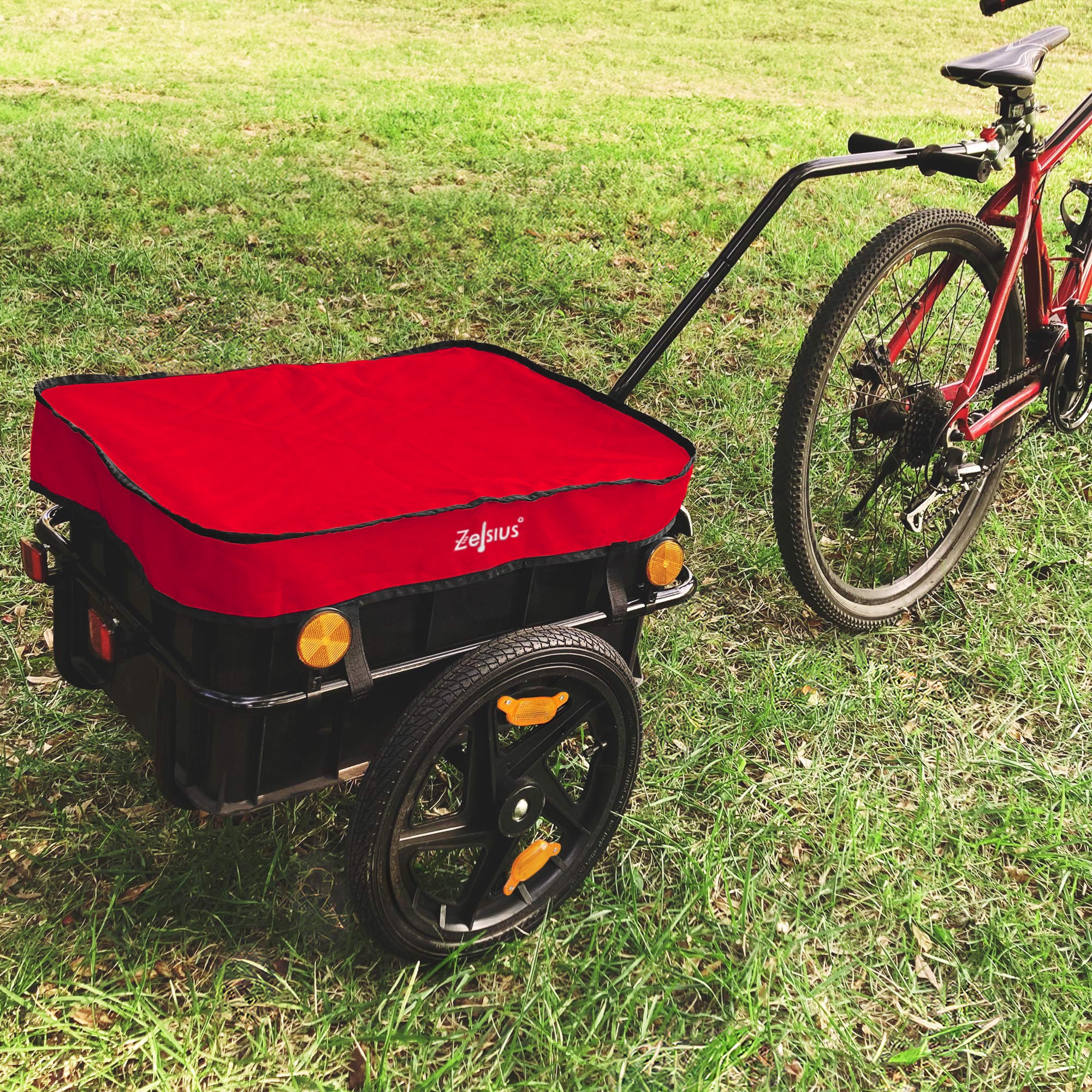 Remorque à vélo avec housse