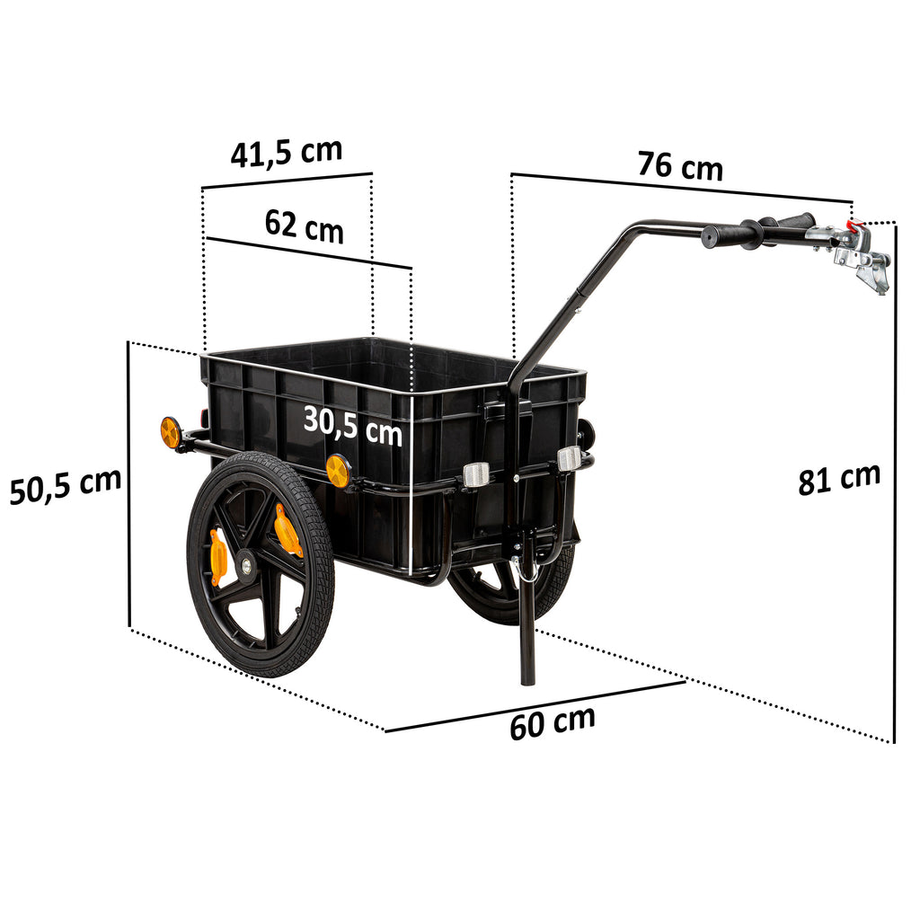 Remorque à vélo avec housse