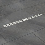 Bonde de douche en acier inoxydable, carrelable