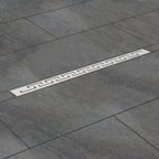 Bonde de douche en acier inoxydable, carrelable