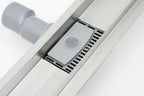 Bonde de douche en acier inoxydable, carrelable