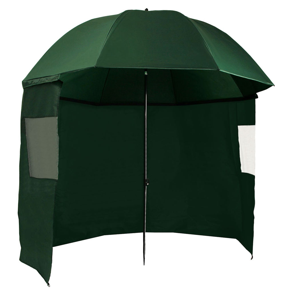 Parapluie de pêche, vert foncé, avec sac.