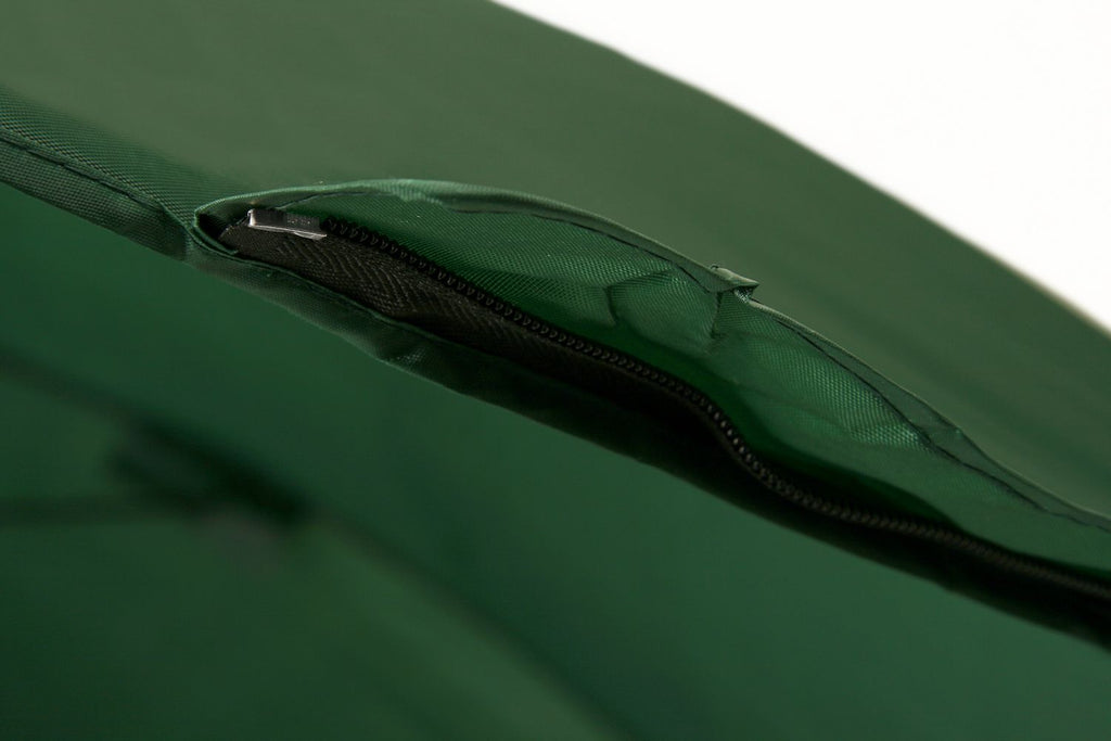 Parapluie de pêche, vert foncé, avec sac.