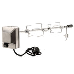 Ensemble de brochettes pour barbecue de 100 cm, comprenant des aiguilles à viande et un moteur.