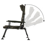 Chaise de pêche, camouflage vert olive, 86 x 63,5 x 103 cm
