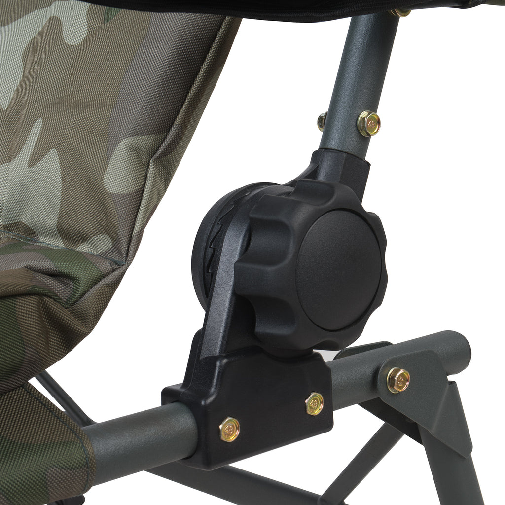 Chaise de pêche, camouflage vert olive, 86 x 63,5 x 103 cm