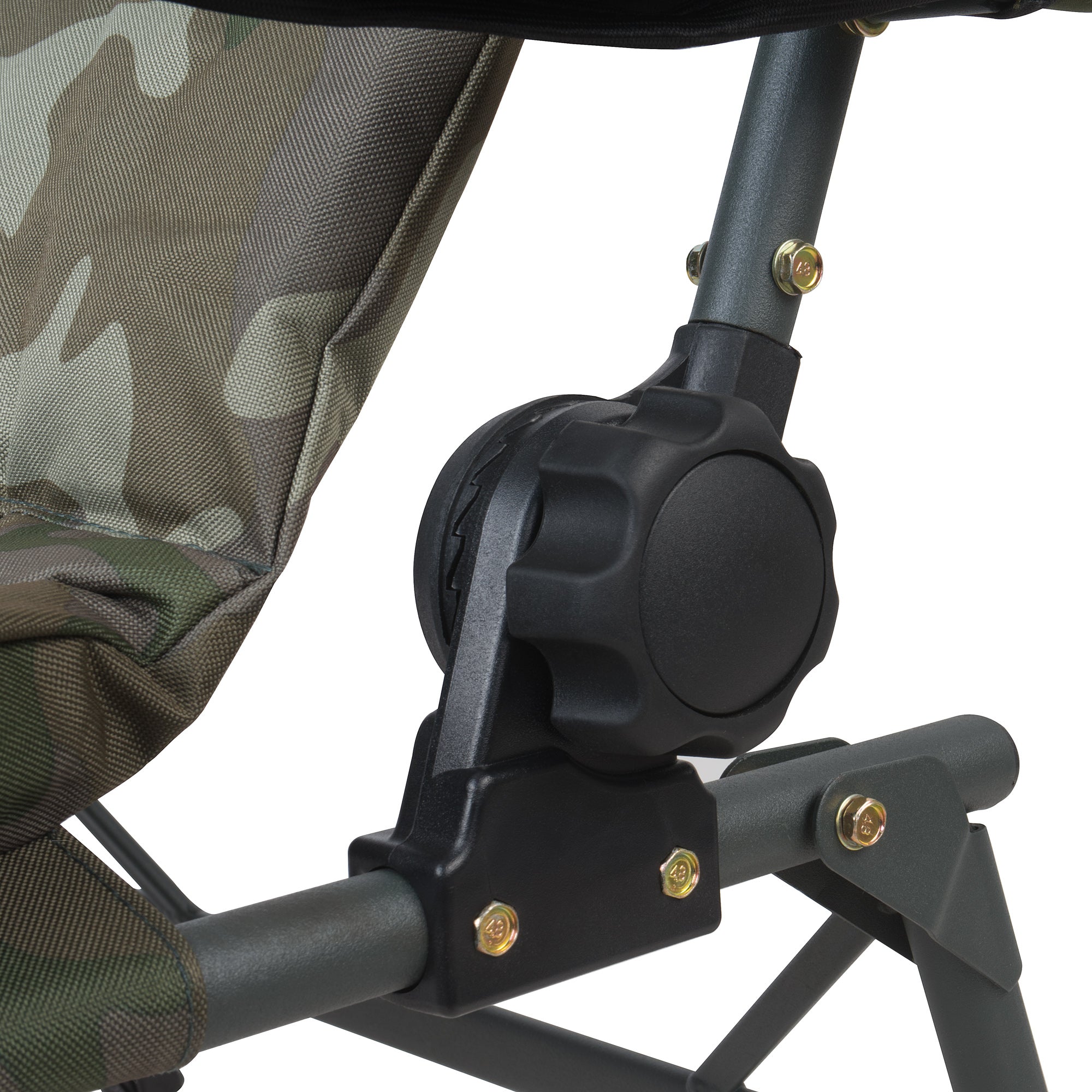 Chaise de pêche, camouflage vert olive, 86 x 63,5 x 103 cm