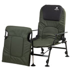 Chaise de pêche 2 en 1, chaise longue de pêche réglable en hauteur
