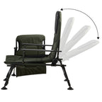 Chaise de pêche 2 en 1, chaise longue de pêche réglable en hauteur