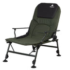Chaise de pêche 2 en 1, chaise longue de pêche réglable en hauteur