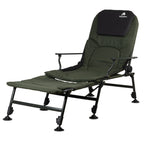 Chaise de pêche 2 en 1, chaise longue de pêche réglable en hauteur