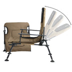 Chaise de pêche 2 en 1, chaise longue de pêche réglable en hauteur
