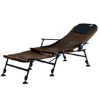 Chaise de pêche 2 en 1, chaise longue de pêche réglable en hauteur