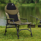 Chaise de pêche, camouflage vert olive, 100 x 60 x 120 cm