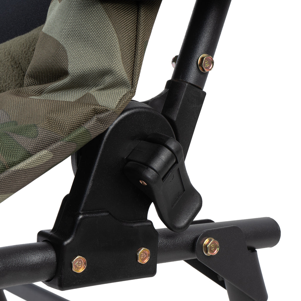 Chaise de pêche, camouflage vert olive, 100 x 60 x 120 cm