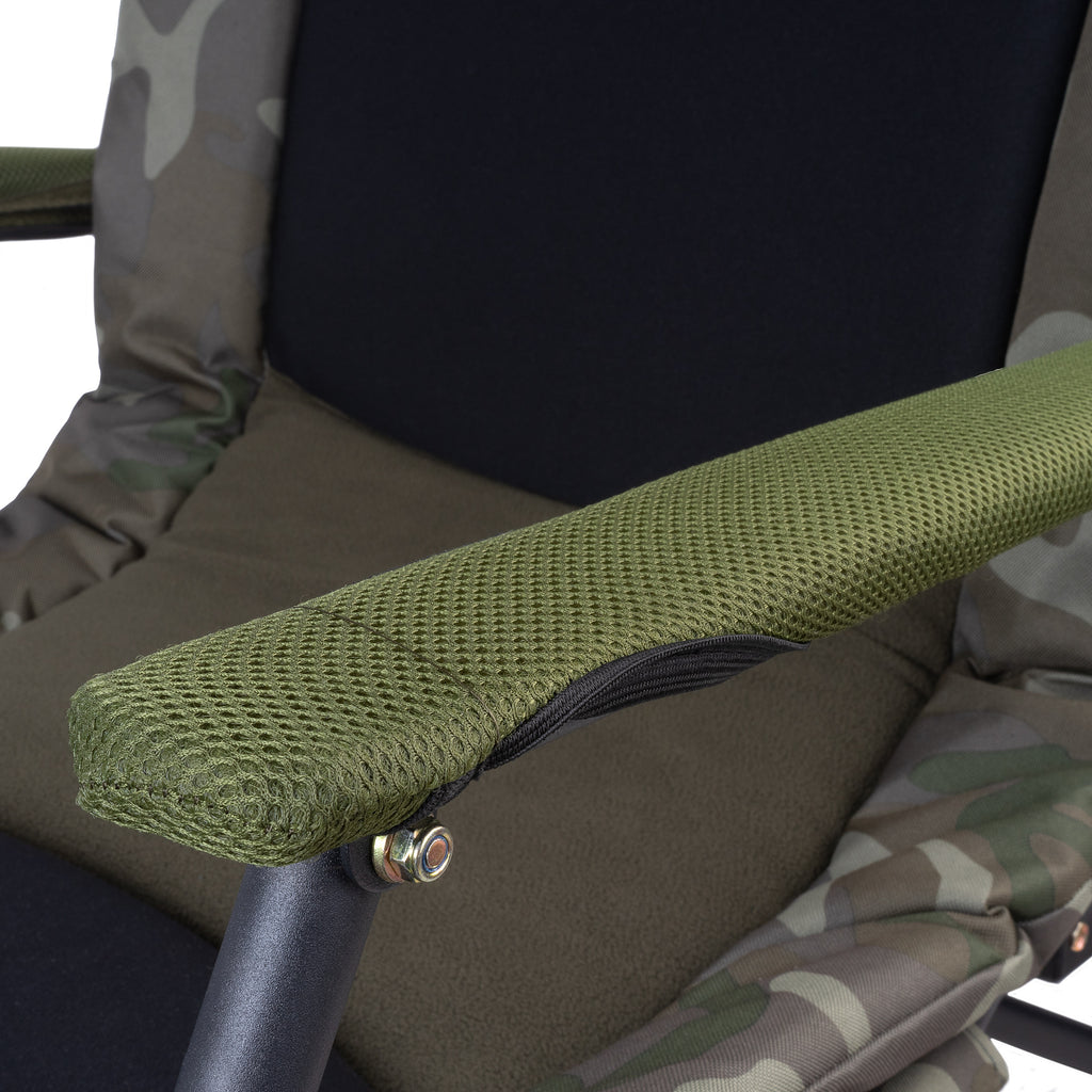 Chaise de pêche, camouflage vert olive, 100 x 60 x 120 cm