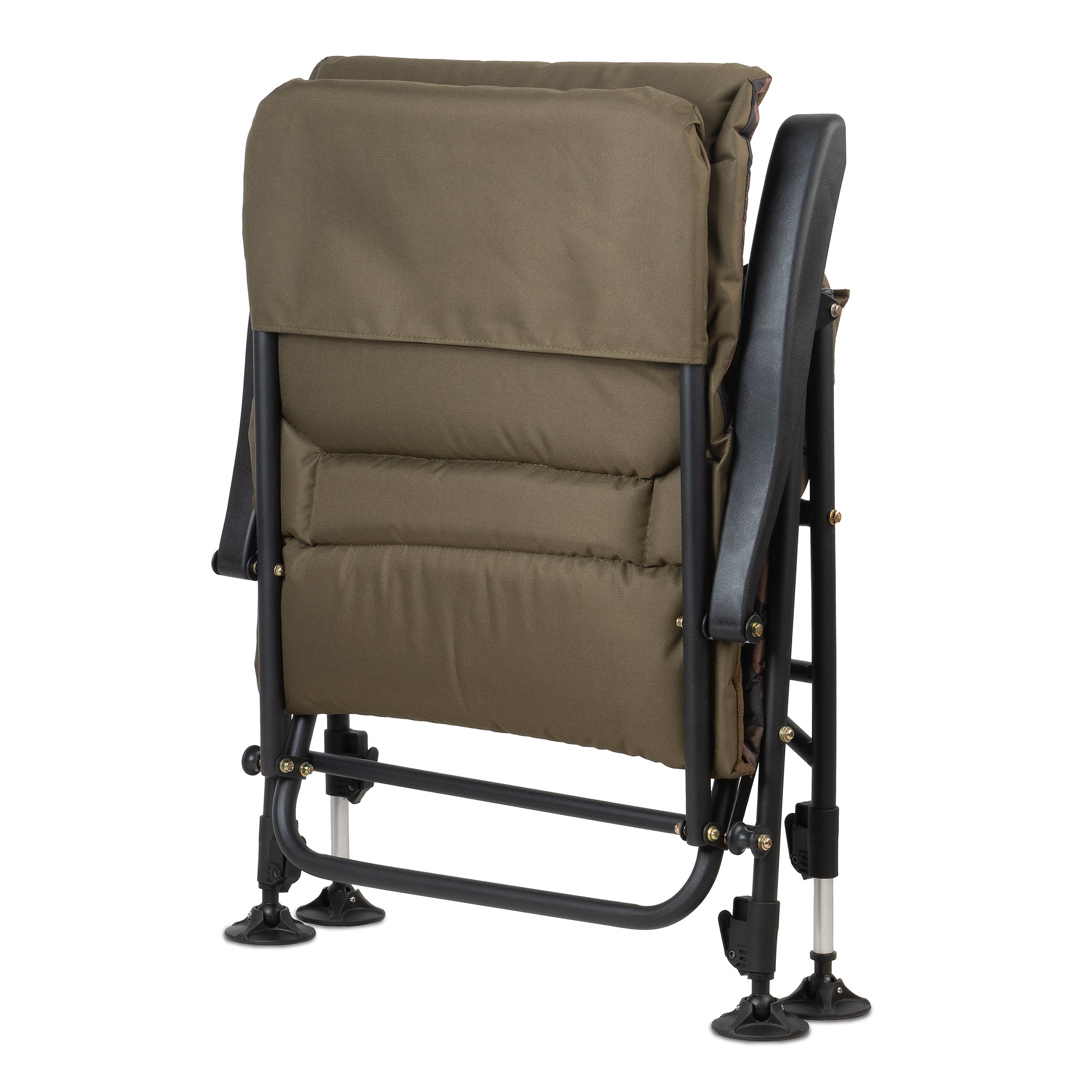 Fishing chair, camouflage brown, height adjustable