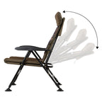 Fishing chair, camouflage brown, height adjustable