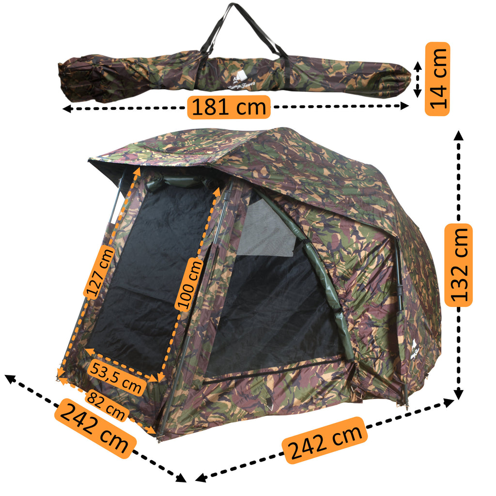 Carp fishing tent "Blizzard", 2-man tent