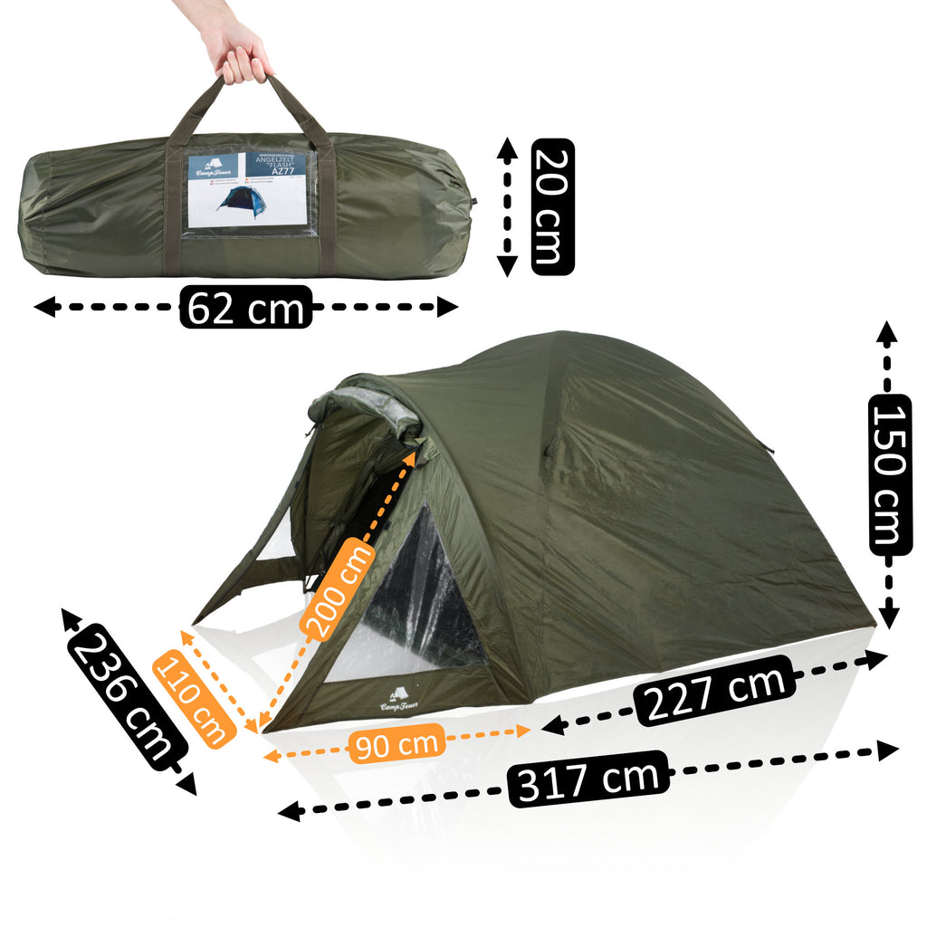Carp fishing tent "Flash", 2-man tent