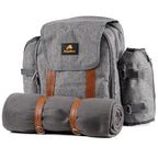 Sac à dos de pique-nique gris, 32 pièces, pour 4 personnes