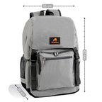 Sac à dos isotherme gris, 20 litres, 42 x 35 x 20 cm, étanche