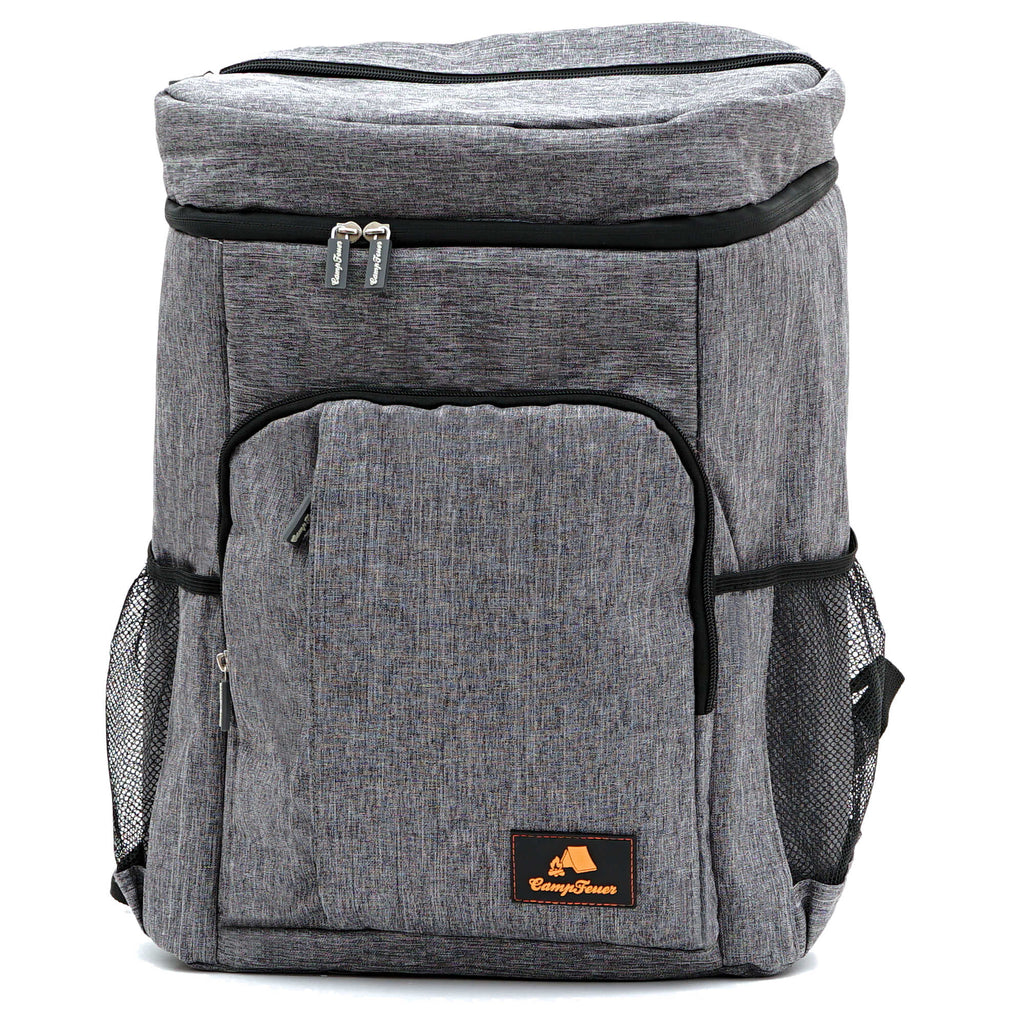 Sac à dos isotherme gris, 20 litres, 44 x 32 x 23 cm, étanche