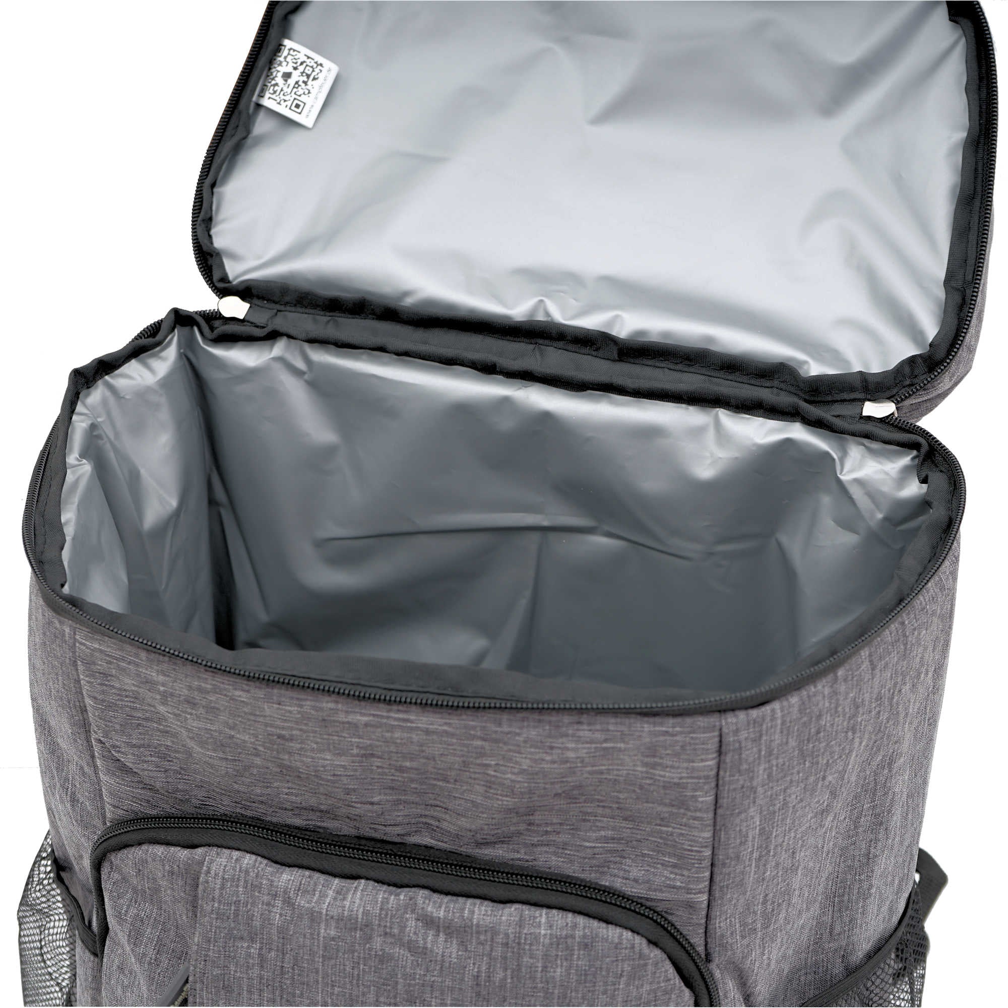 Sac à dos isotherme gris, 20 litres, 44 x 32 x 23 cm, étanche