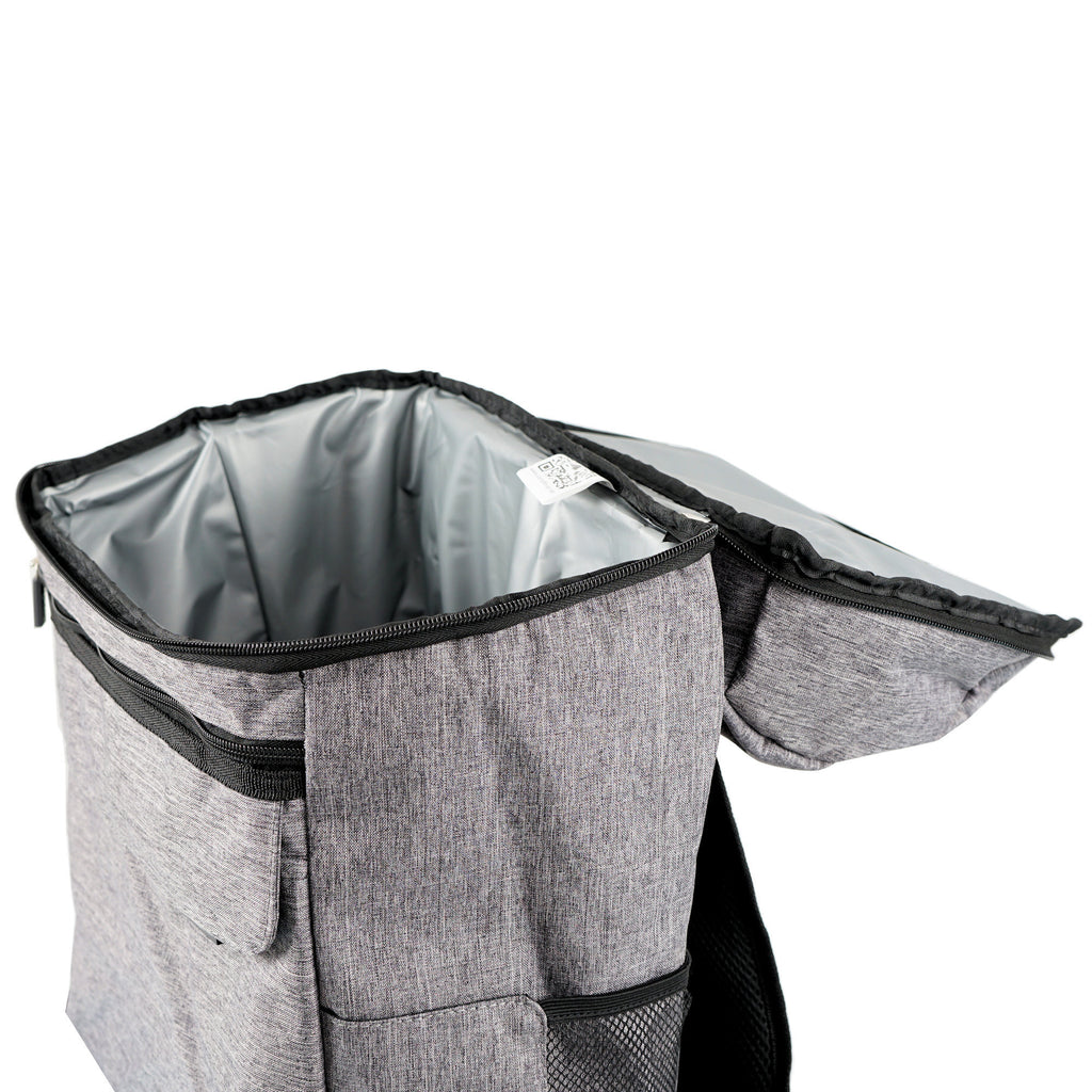 Sac à dos isotherme gris, 20 litres, 30 x 20 x 46 cm, étanche