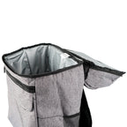 Sac à dos isotherme gris, 20 litres, 30 x 20 x 46 cm, étanche