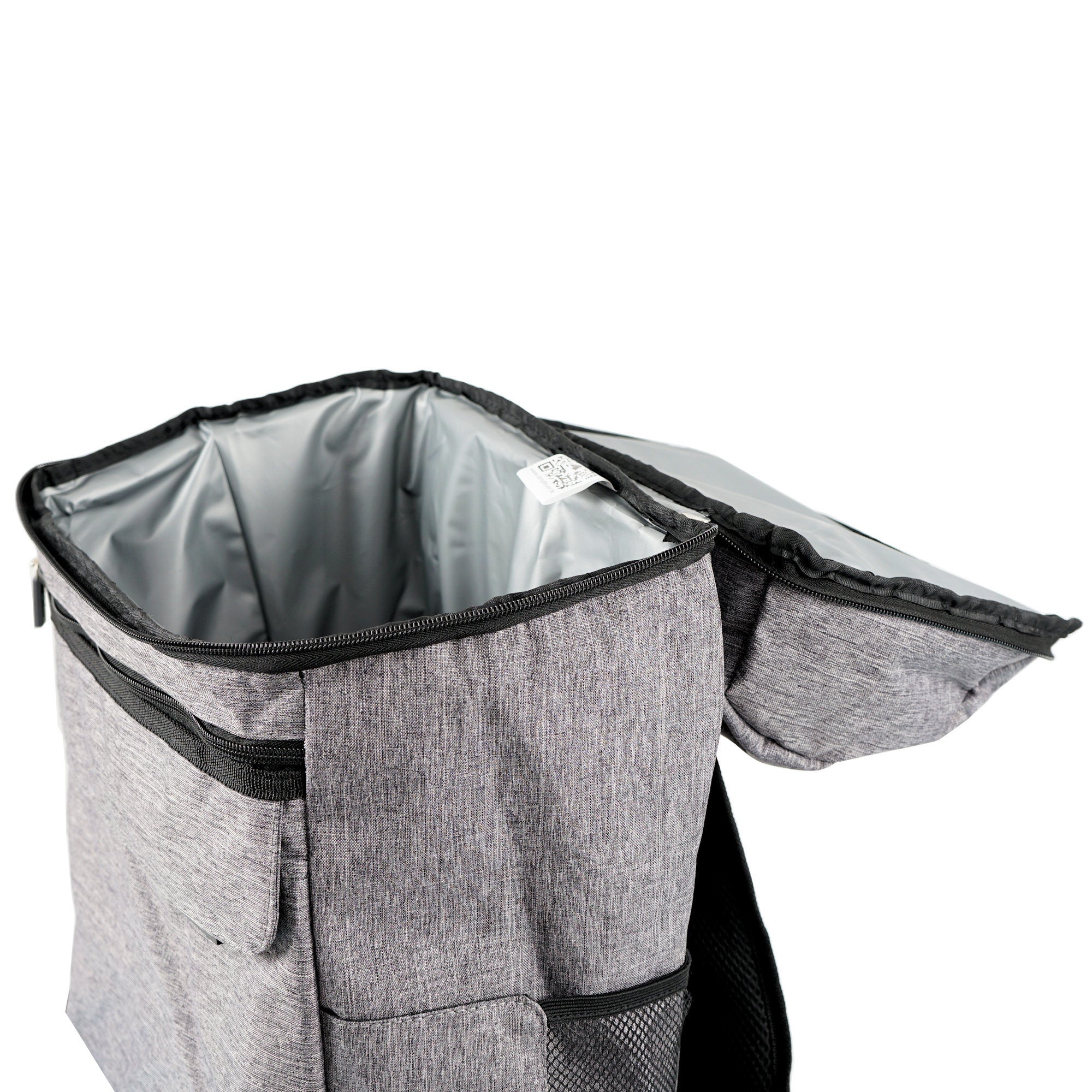 Sac à dos isotherme gris, 20 litres, 30 x 20 x 46 cm, étanche