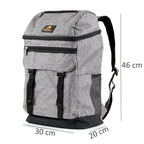 Sac à dos isotherme gris, 20 litres, 30 x 20 x 46 cm, étanche