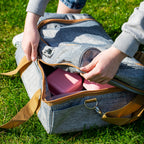 Sac de pique-nique gris, 20 pièces, pour 4 personnes