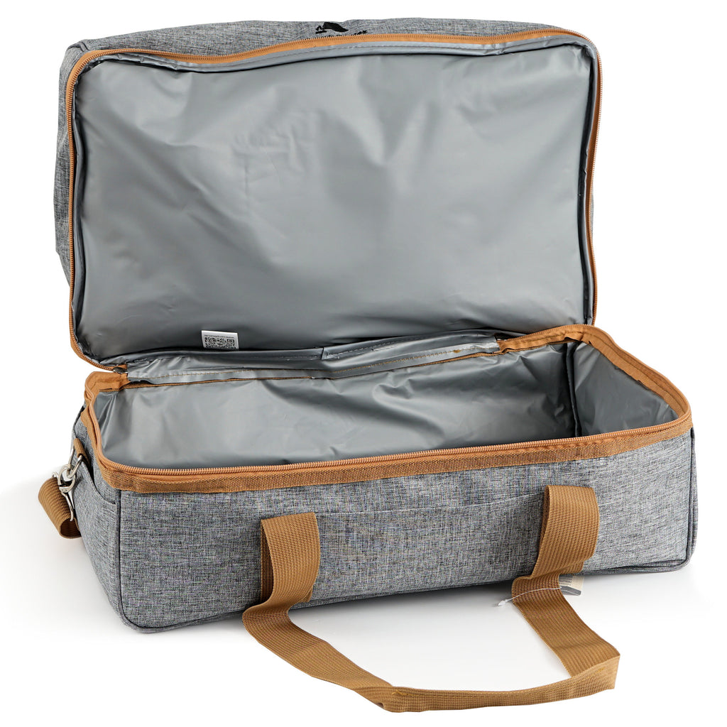 Picnic bag, grey, 20 pieces, for 4 people