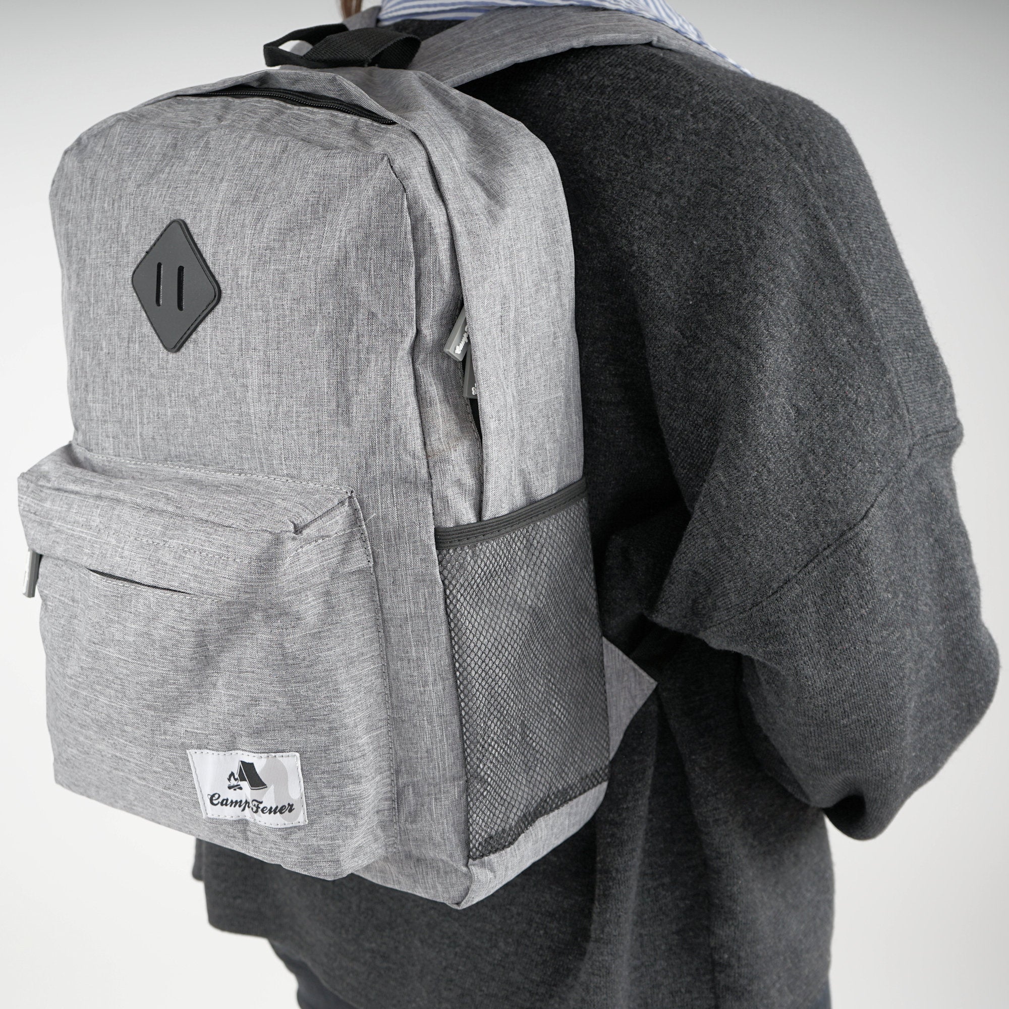 Sac à dos de loisirs, gris, 20 litres