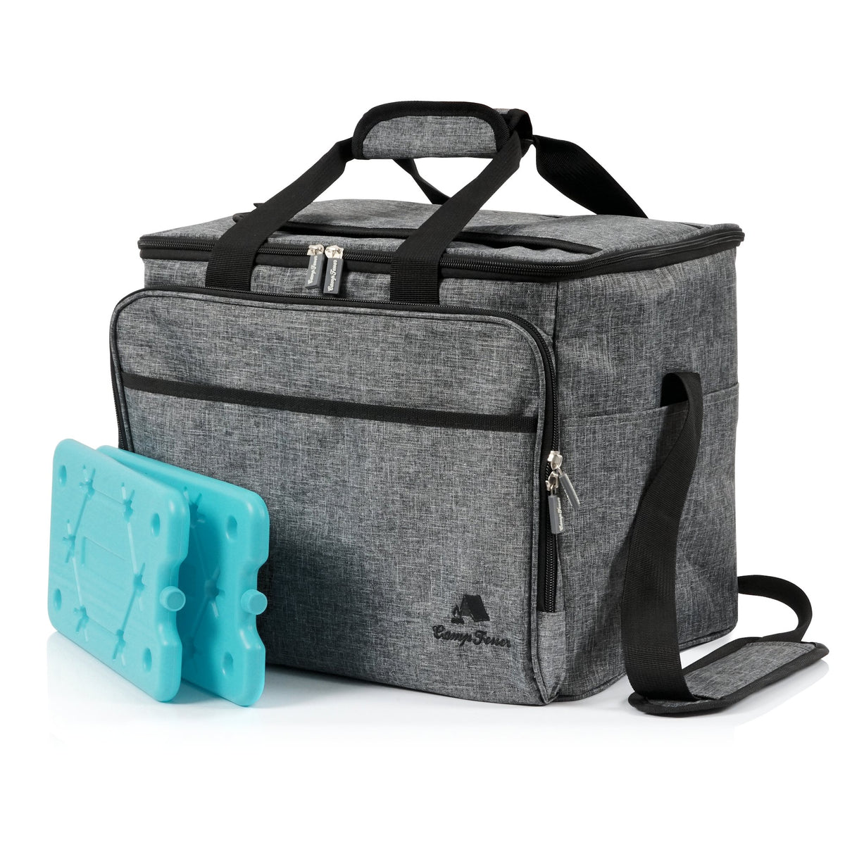 Kühltasche 30 Liter, leicht und wasserdicht - Grau-Meliert
