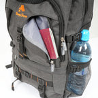 Sac à dos pour ordinateur portable CampFeuer 17 pouces | Noir | Sac à dos professionnel pour ordinateur portable avec port USB