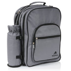 Sac à dos de pique-nique gris, 31 pièces, pour 4 personnes