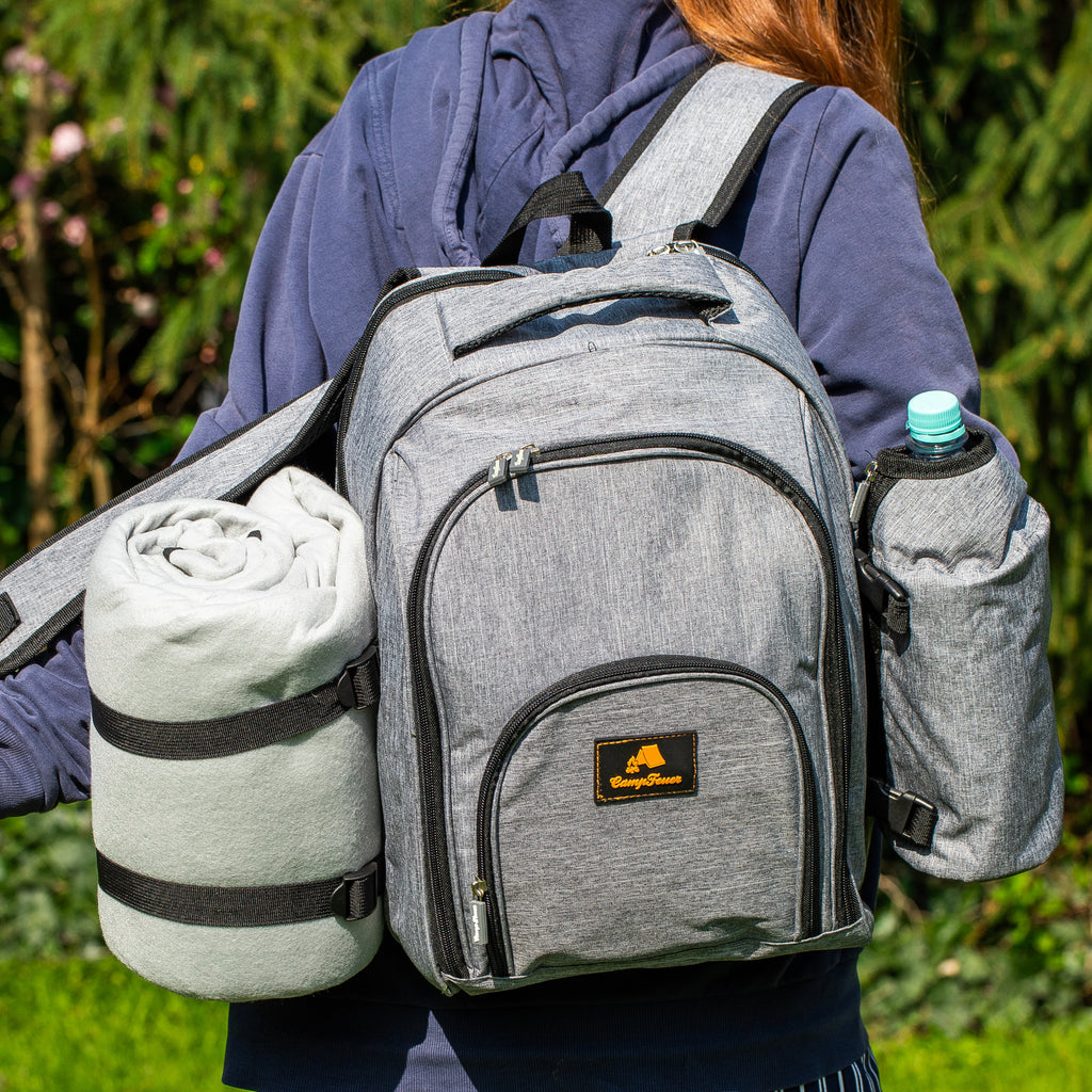 Picnic backpack, 32 pieces, for 4 people