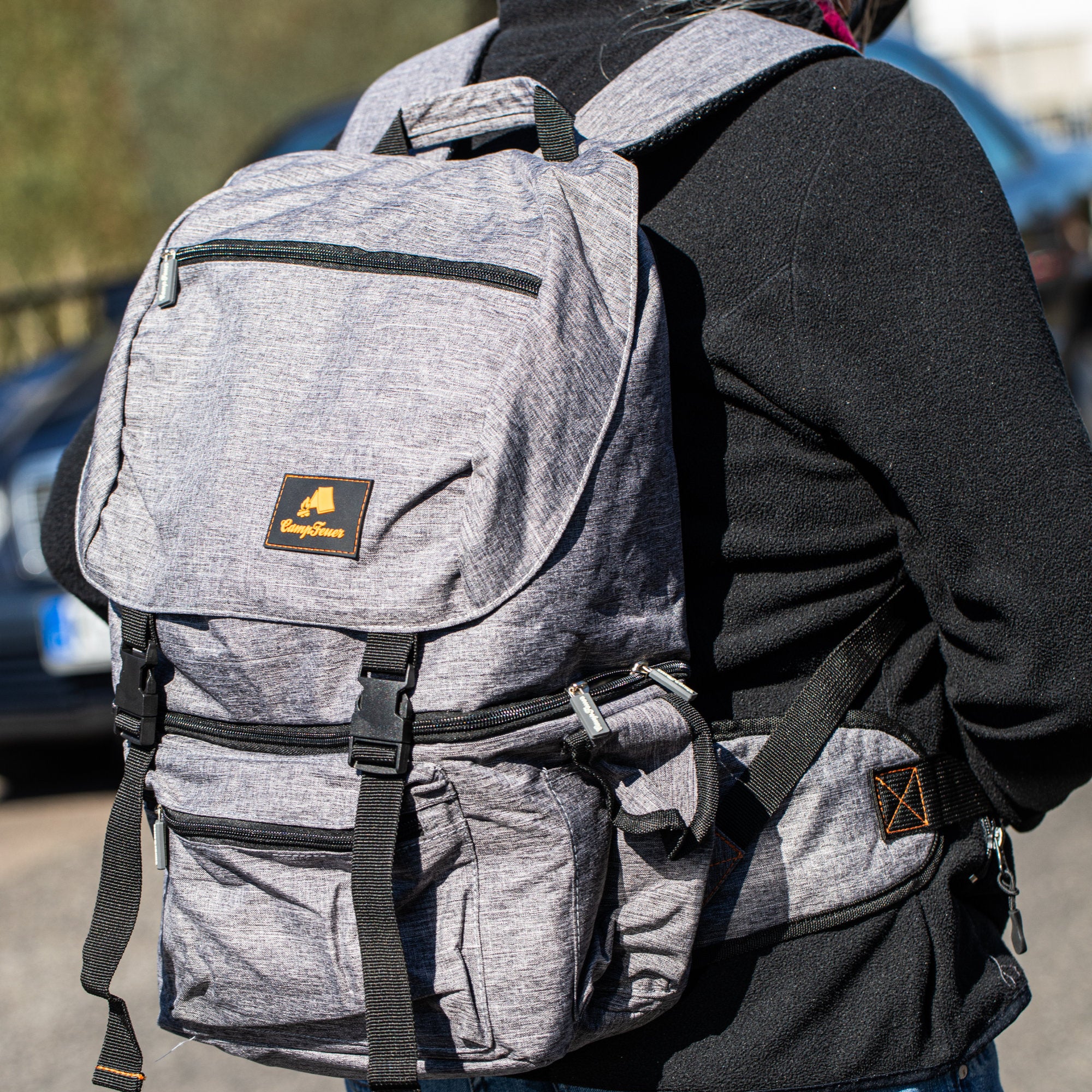 Sac à dos avec compartiment isotherme, gris, 20 litres, étanche