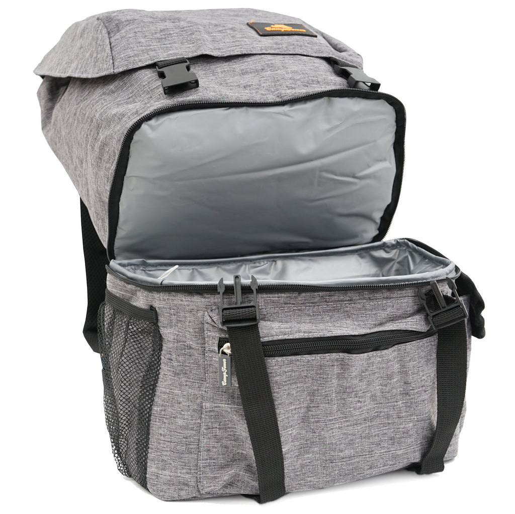 Sac à dos avec compartiment isotherme, gris, 20 litres, étanche