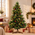 Künstlicher Weihnachtsbaum mit Holzständer