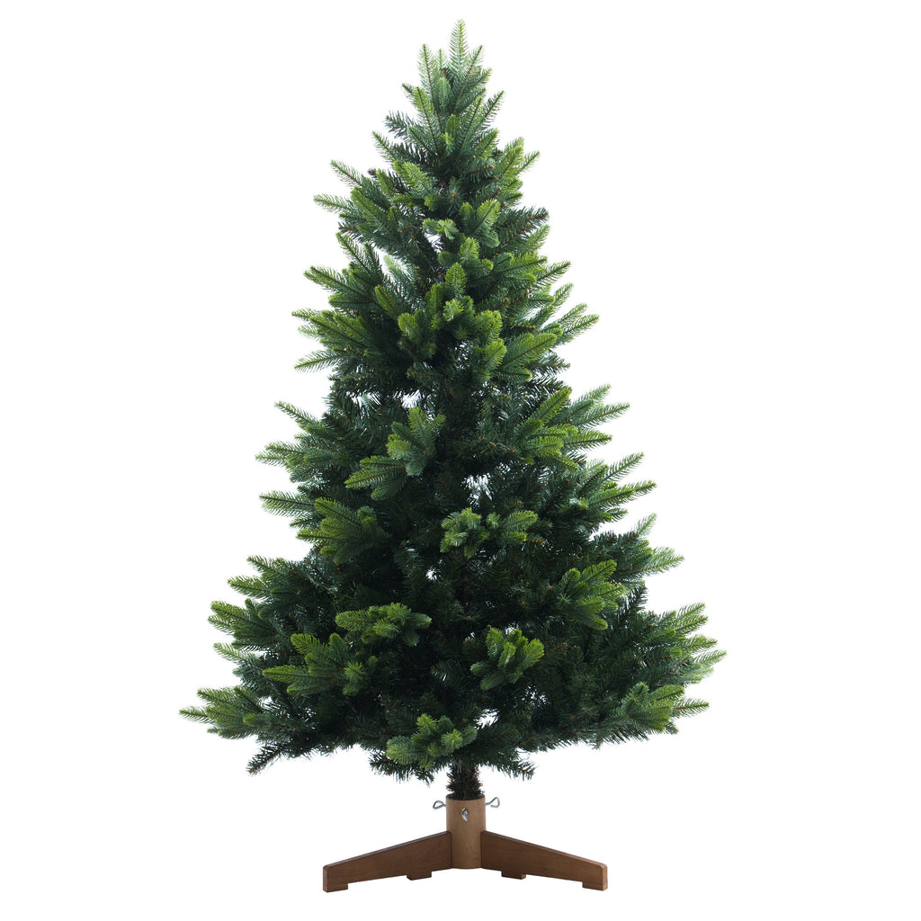Künstlicher Weihnachtsbaum mit Holzständer